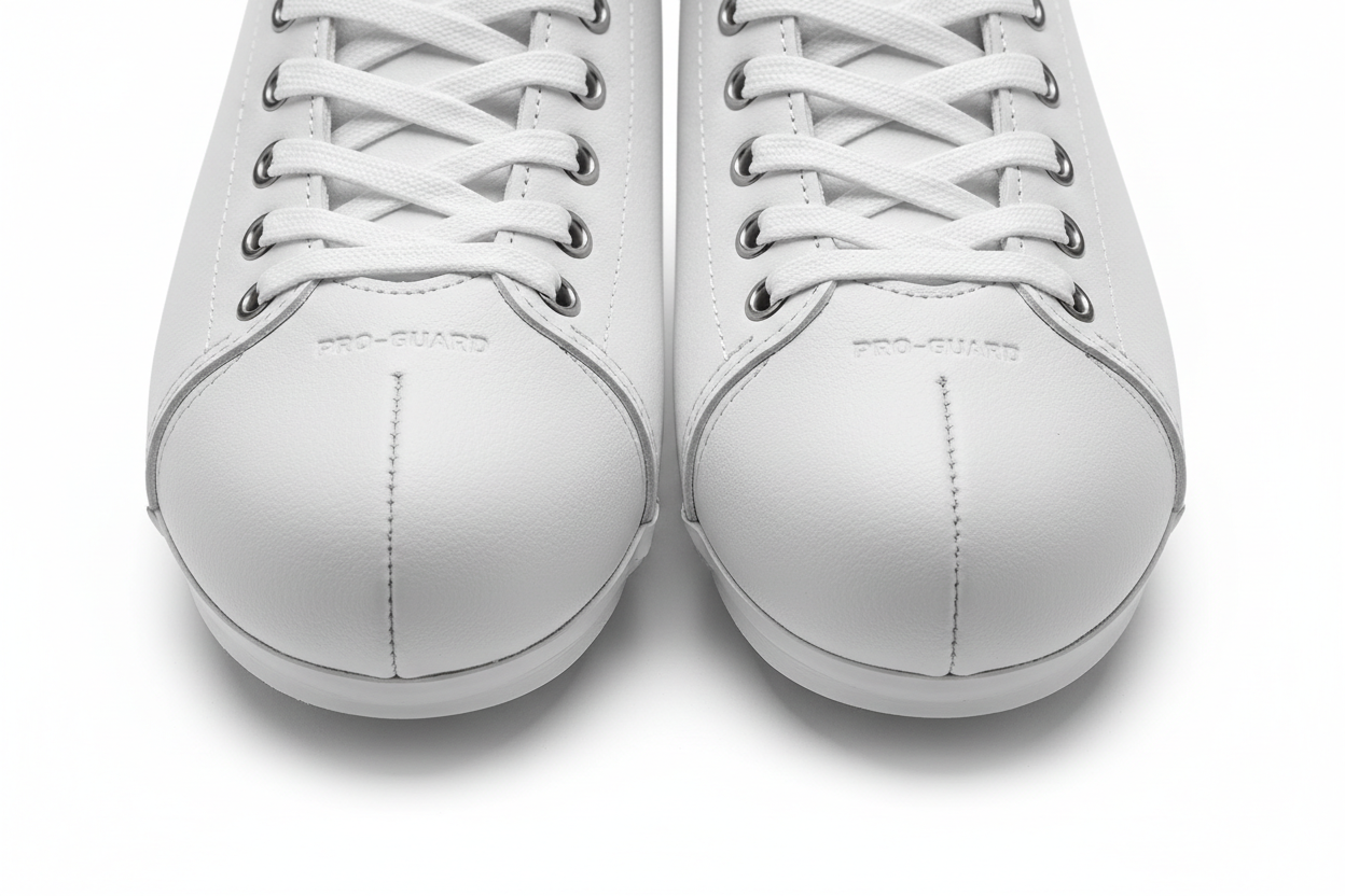 1 Pair Leather Toe Cap Guard for Roller & Ice Skates – Skate Cover white