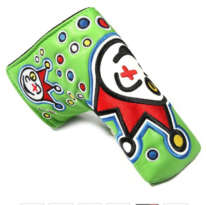 Golf putter cover UK — green fun pattern protective club cover