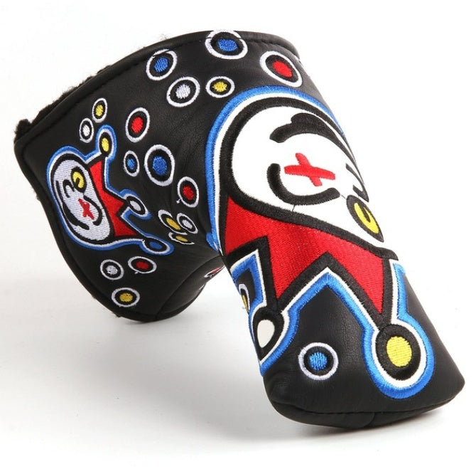 Golf putter cover UK — black novelty design putter head cover