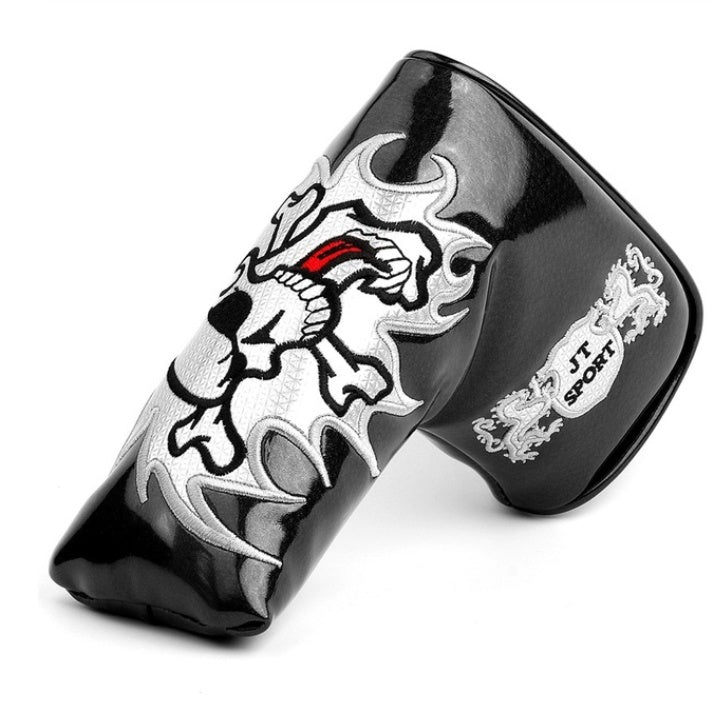 Golf putter cover UK — dark patterned durable club head cover