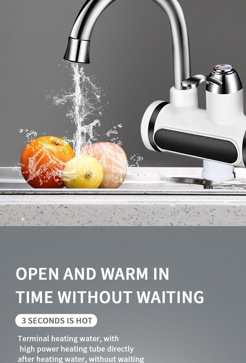 Electric Hot & Cold Water Faucet with LED Temperature Display – Kitchen Tap - Adistore