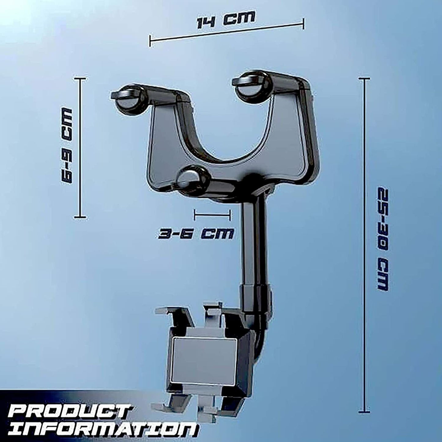 Rotatable Retractable Car Phone Holder – Rearview Mirror UK Stock
