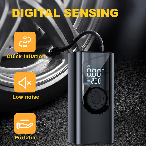 Wireless Digital Tyre Inflator 150PSI – Portable Air Compressor for Car & Bike