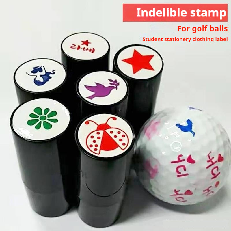 Golf ball stamp UK — set of indelible ink stamps with multiple design options