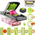 14-in-1 Vegetable Chopper & Mandoline Slicer – 7 Stainless Steel Blades