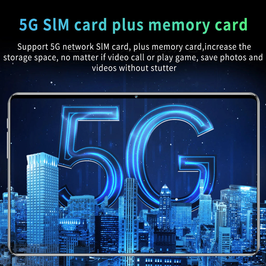 2025 New 5G Android 13 Tablet 10.36" – 16GB RAM 1TB ROM Dual SIM 10-Core