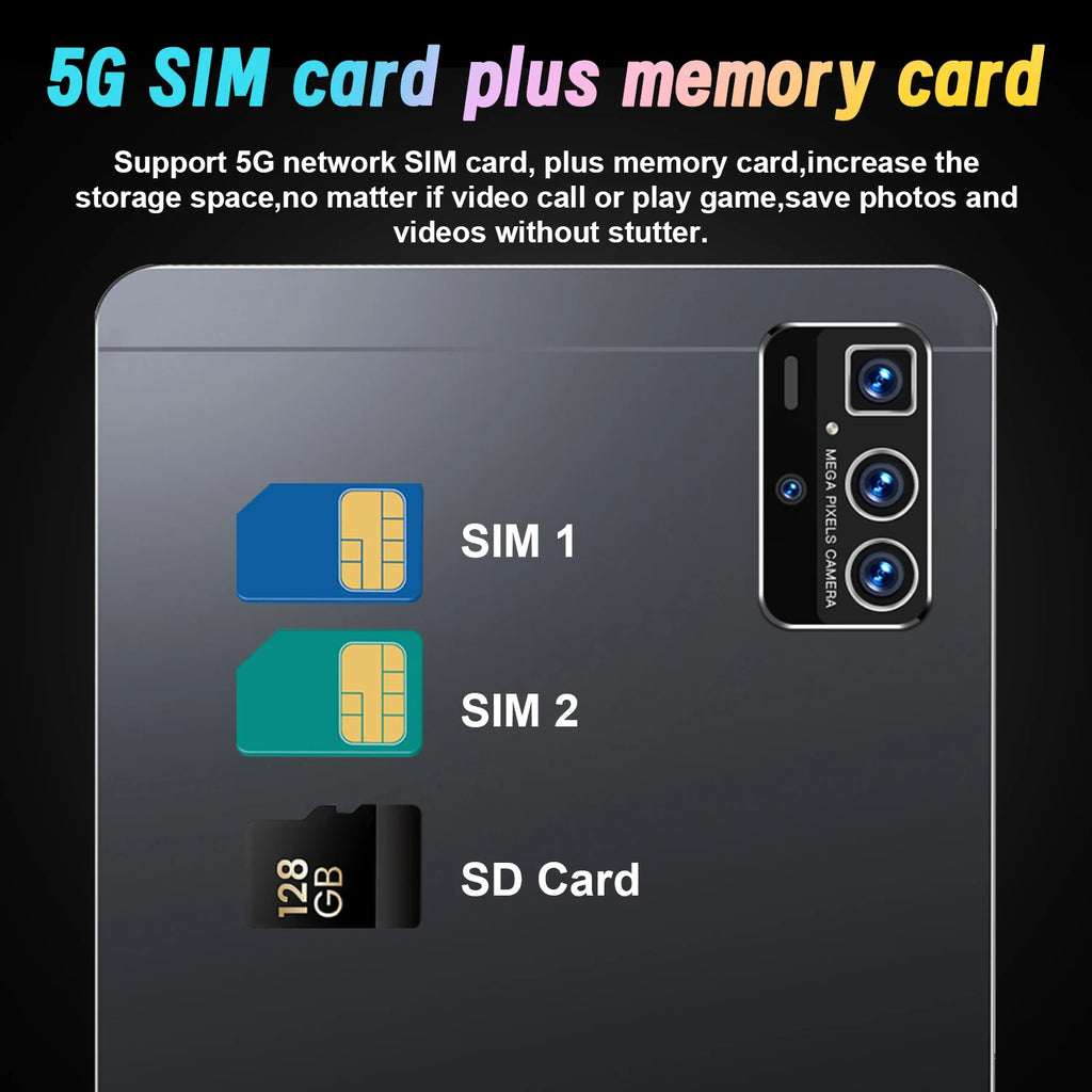 2025 New 5G Android 13 Tablet 10.36" – 16GB RAM 1TB ROM Dual SIM 10-Core