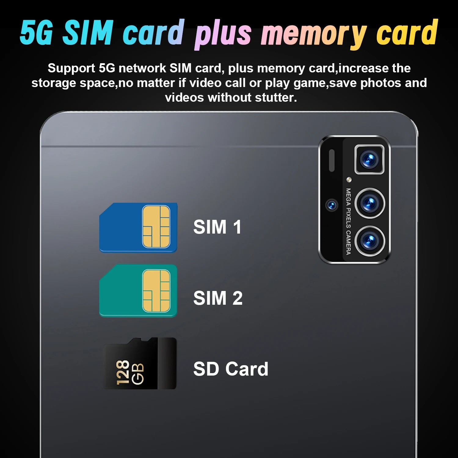 2025 New 5G Android 13 Tablet 10.36" – 16GB RAM 1TB ROM Dual SIM 10-Core