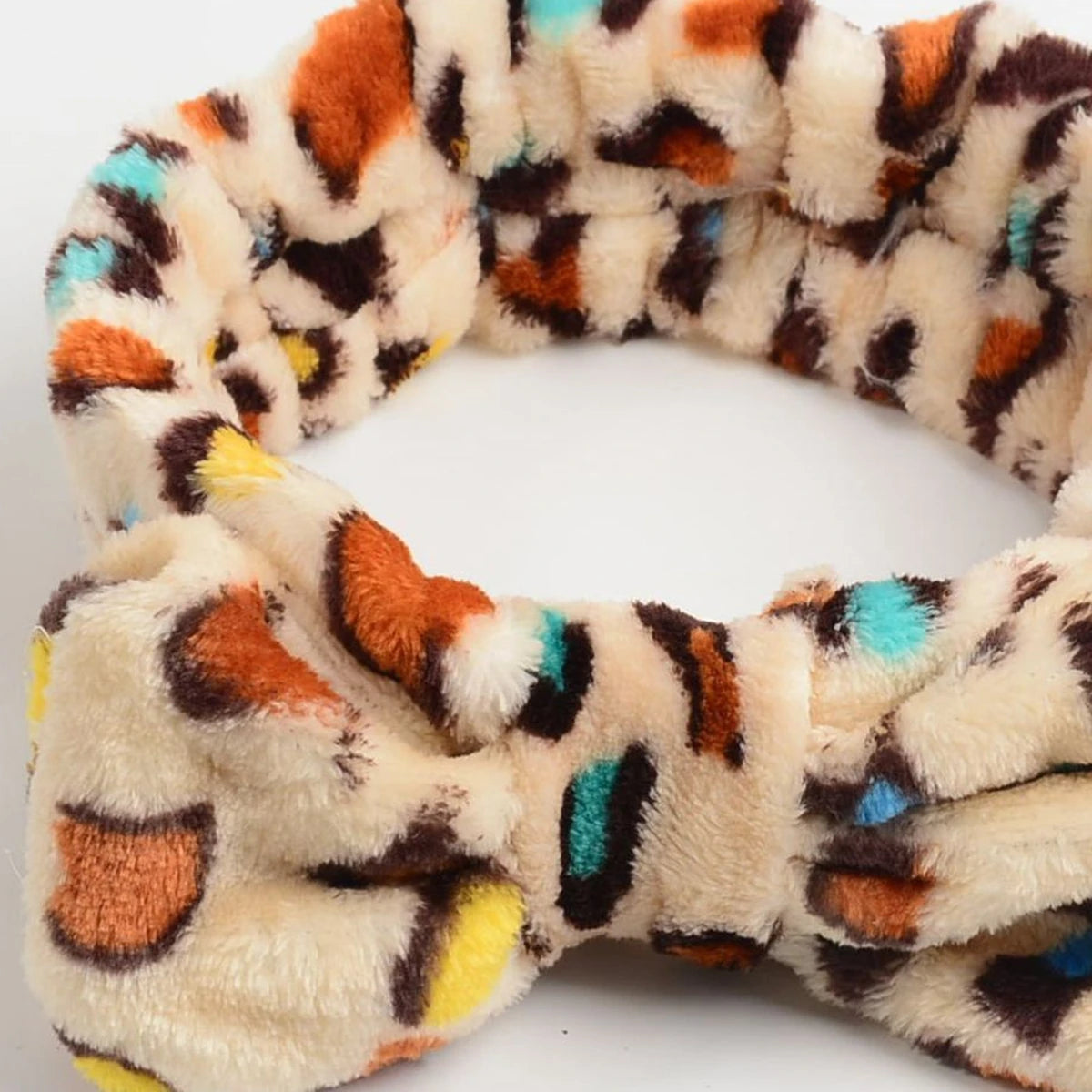 6PC Spa Facial Headband Set Soft Fleece Bow Bands