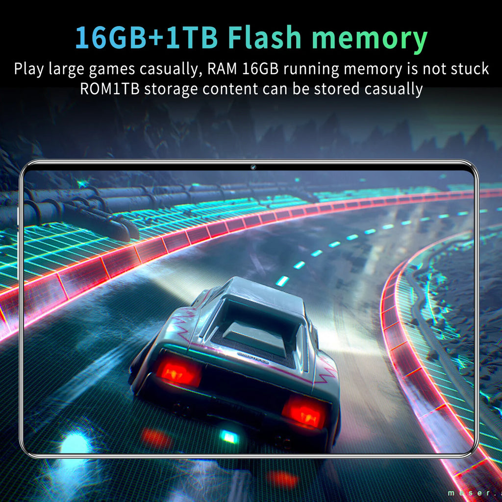 2025 New 5G Android 13 Tablet 10.36" – 16GB RAM 1TB ROM Dual SIM 10-Core