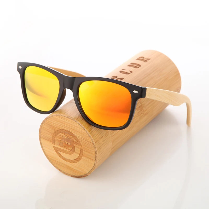 BARCUR Trending unisex  Products Fashion Bamboo Polarised Sunglasses.