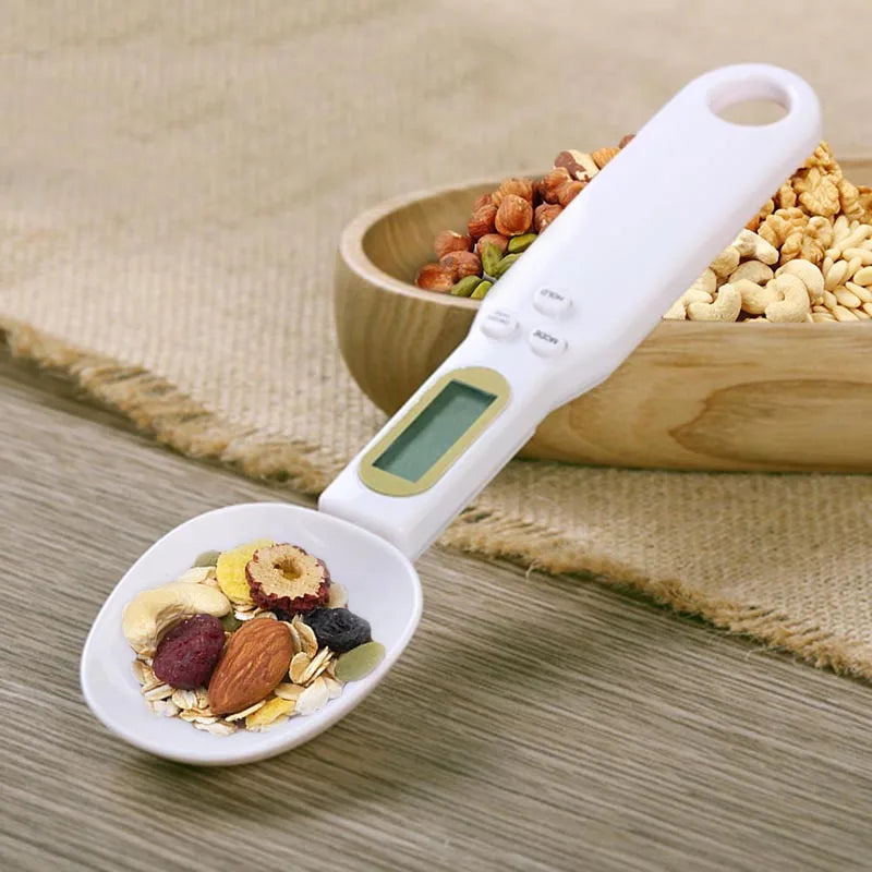 500g/0.1g Portable LCD Digital Kitchen Scale Measuring Spoon