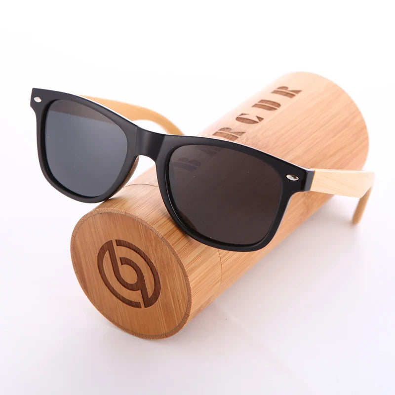 BARCUR Trending unisex  Products Fashion Bamboo Polarised Sunglasses.