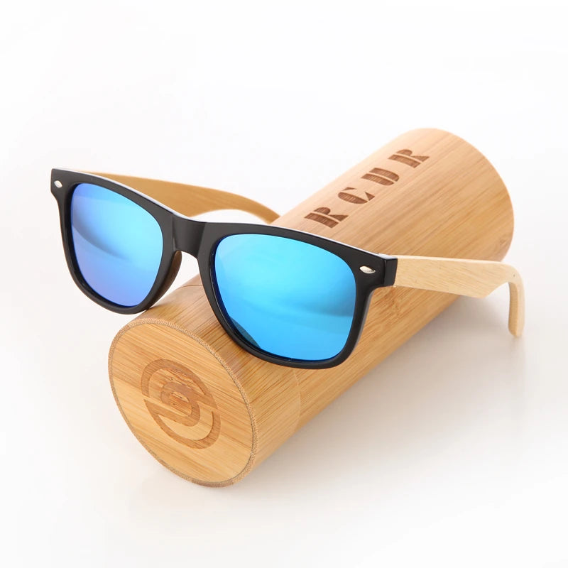 BARCUR Trending unisex  Products Fashion Bamboo Polarised Sunglasses.