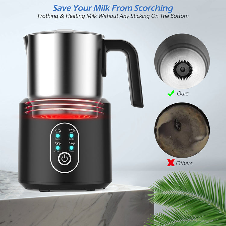 Electric Milk Frother & Warmer EU | Latte Cappuccino Foam Maker