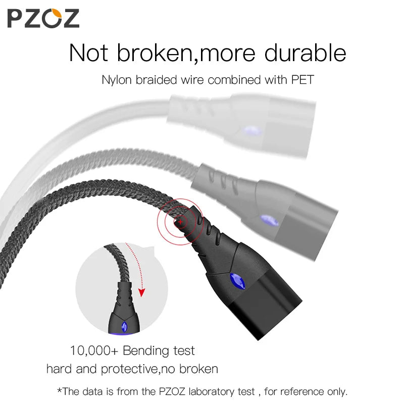 PZOZ 5A  Cable Type C Super Fast Charging  For iPhone Huawei Xiaomi Phone