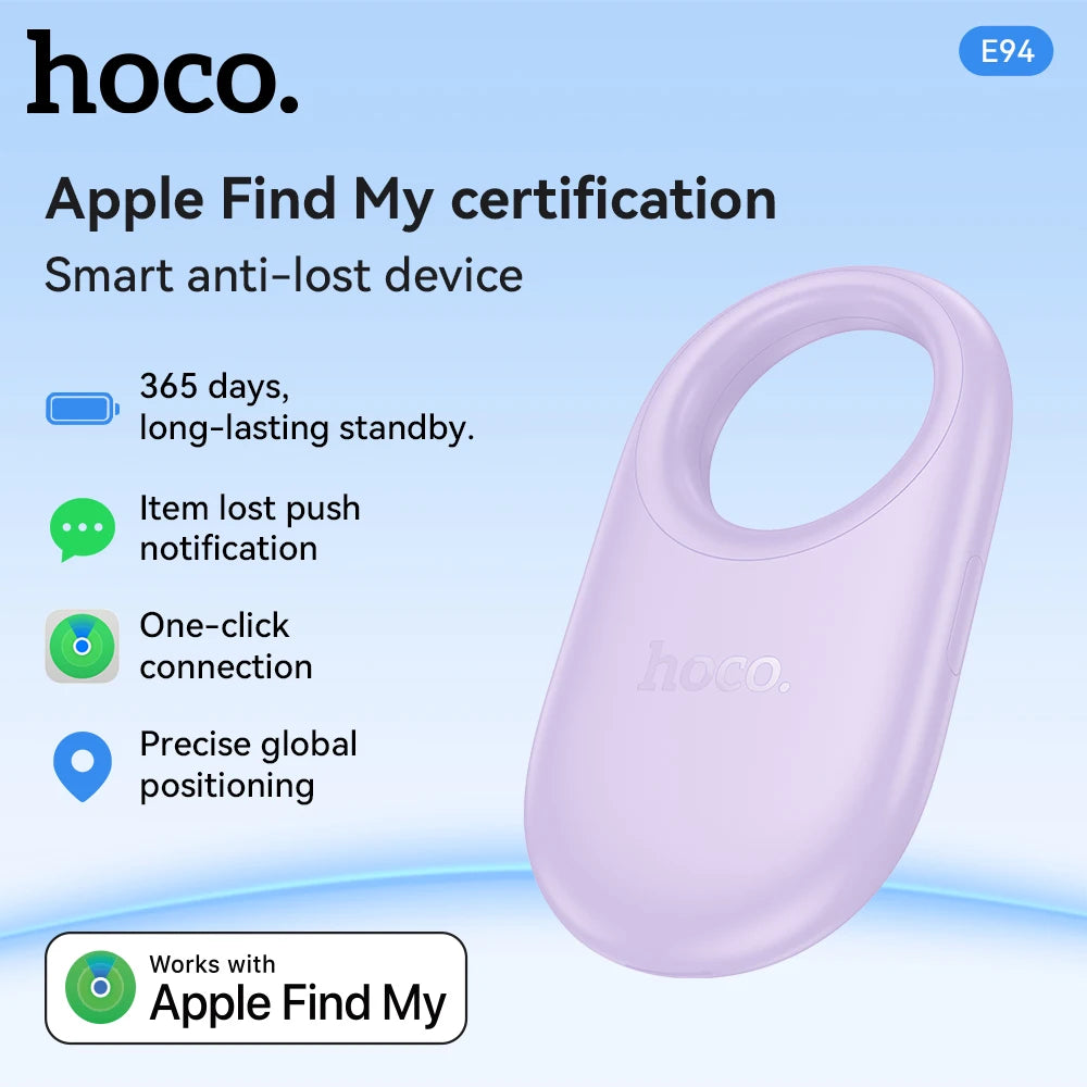 E94 AirTag-Compatible GPS Tracker – Smart Anti-Lost Finder for iPhone