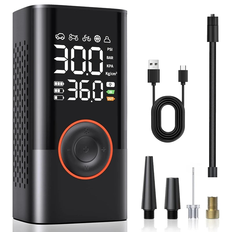 1pc Wireless Car Air Compressor Air Pump Electric Tire Inflator Pump.