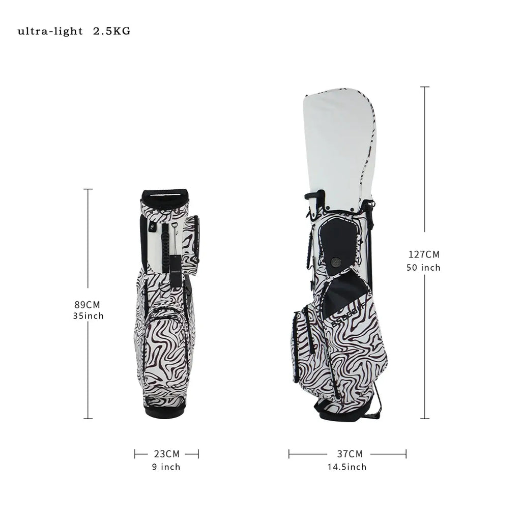 lightweight golf stand bag colour variants side by side