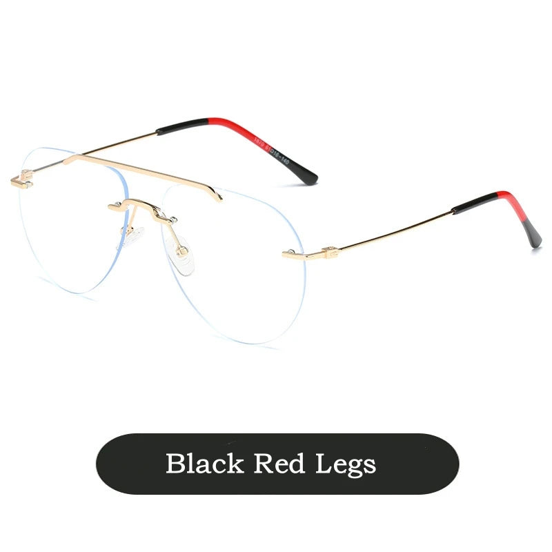 YIMARUILI Ultralight Rimless Pilot Glasses Frame 1870