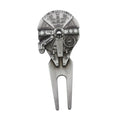 Golf repair tool divot pitch fork angled view