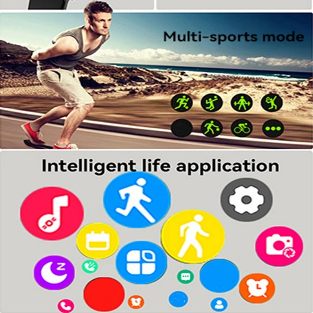 2026 New Unisex Smart Watch  2.01inch HD Full Touch Screen Sports Fitness Watch