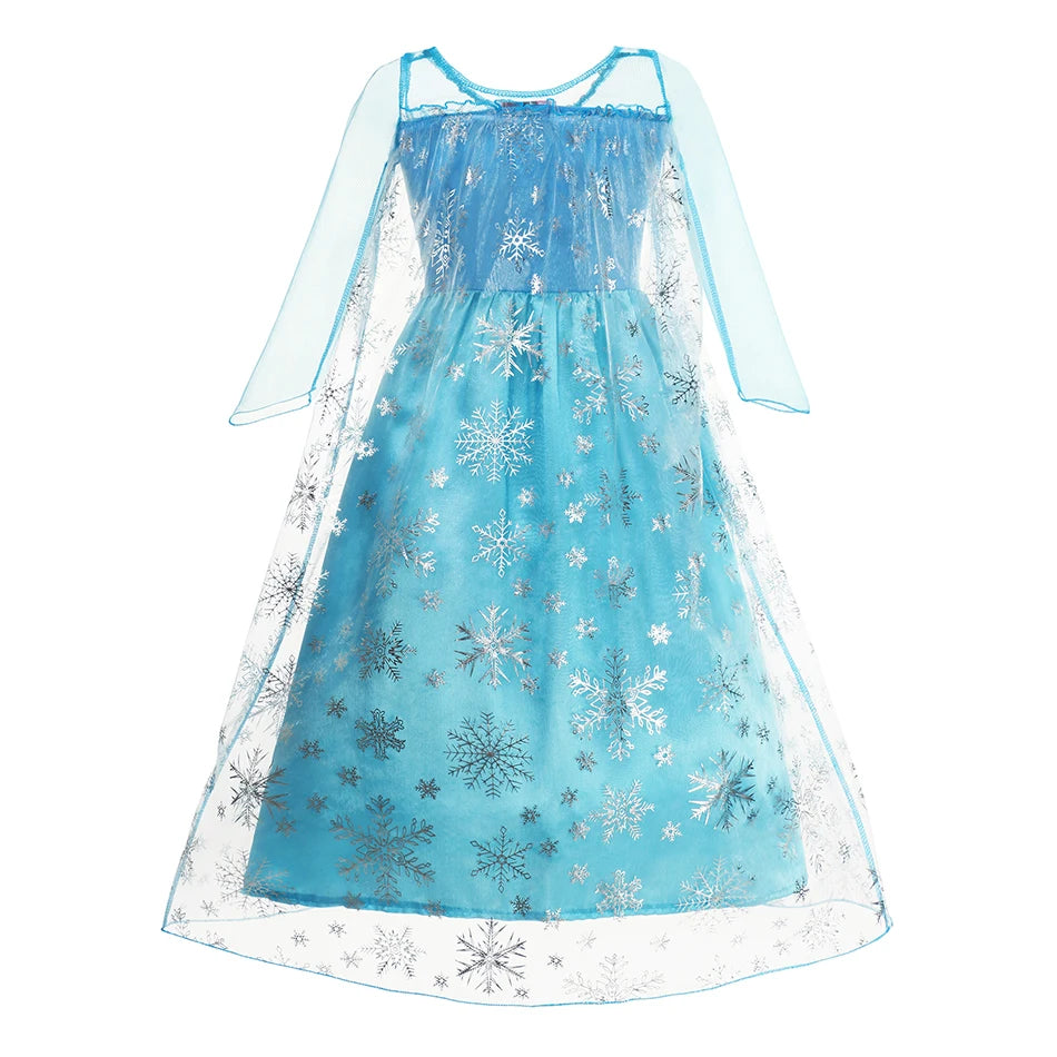 Disney Frozen Elsa Dress for Baby Girls 2-8 Years Christmas Birthday Gift