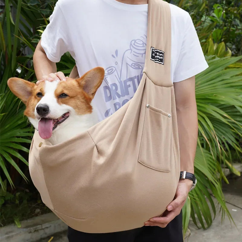 Comfortable Dog Carrier Crossbody Shoulder Bag for Outdoor Travel