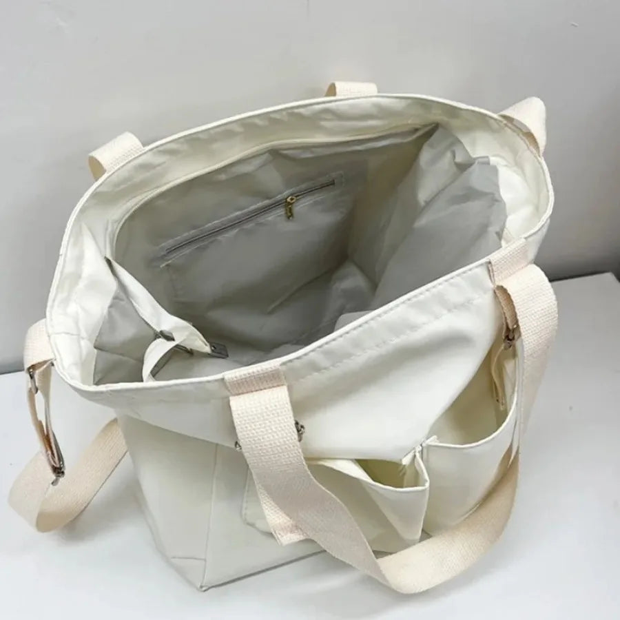 Women Waterproof Nylon Shoulder Bag Lightweight Large Capacity Tote