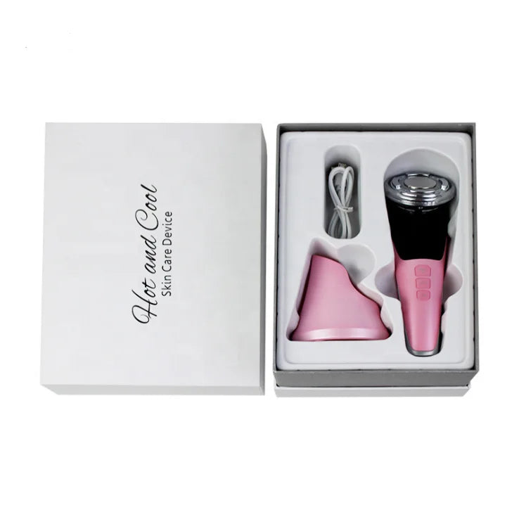 EMS RF Hot & Cold Facial Skin Massager Beauty Device for Women