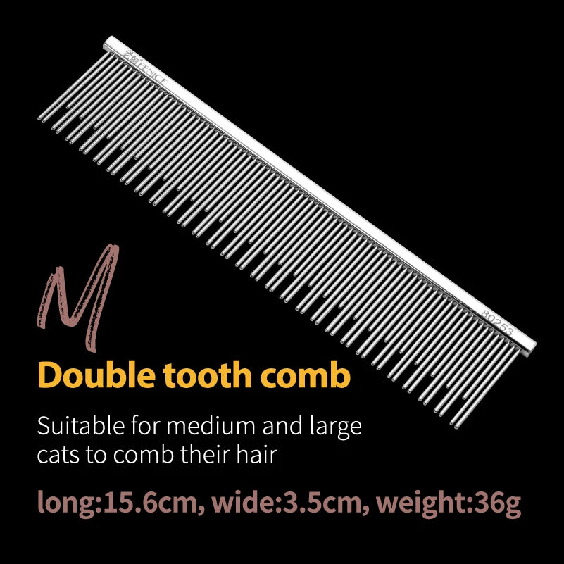 Fenice Professional Pet Grooming Comb Stainless Steel