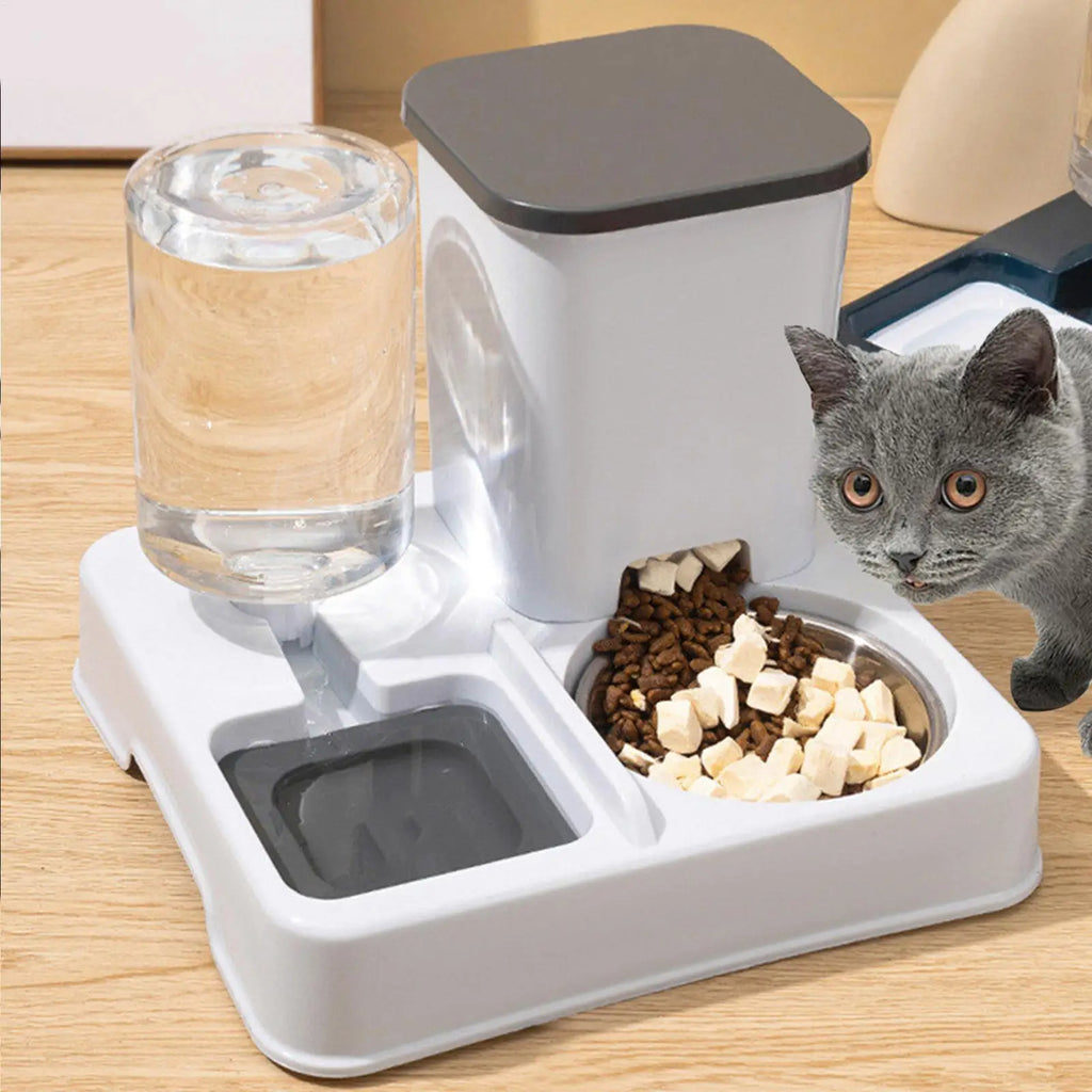 Automatic Cat Feeder & Water Dispenser for Kittens & Puppies