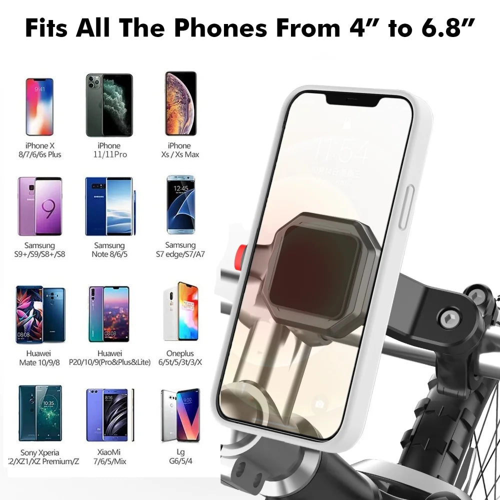 Universal Bike & Motorcycle Phone Mount Handlebar Holder