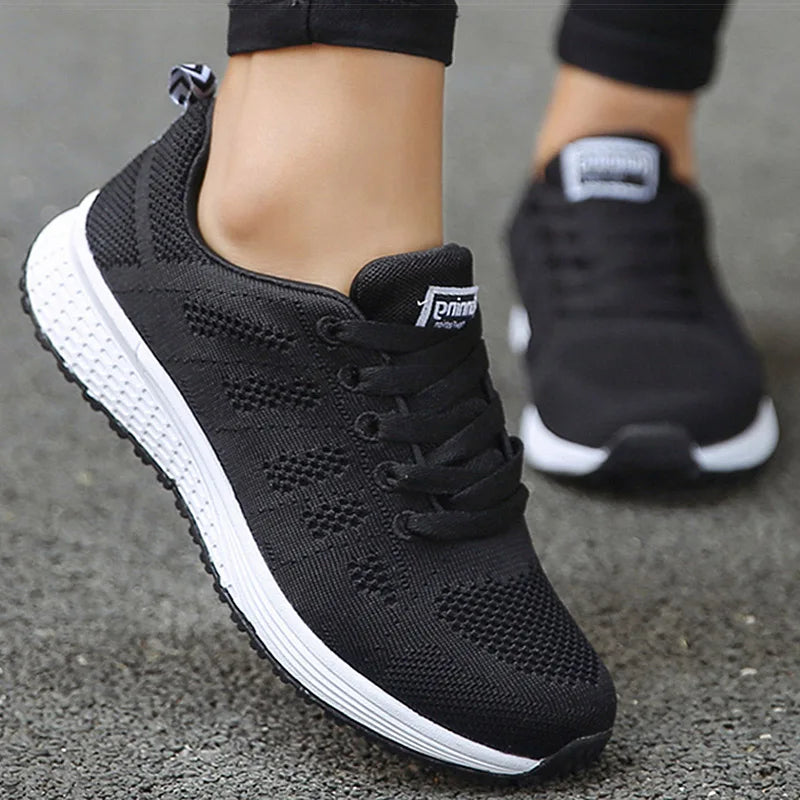 Women's Sports Shoes White Sneakers Lightweight Gym Shoes For Woman