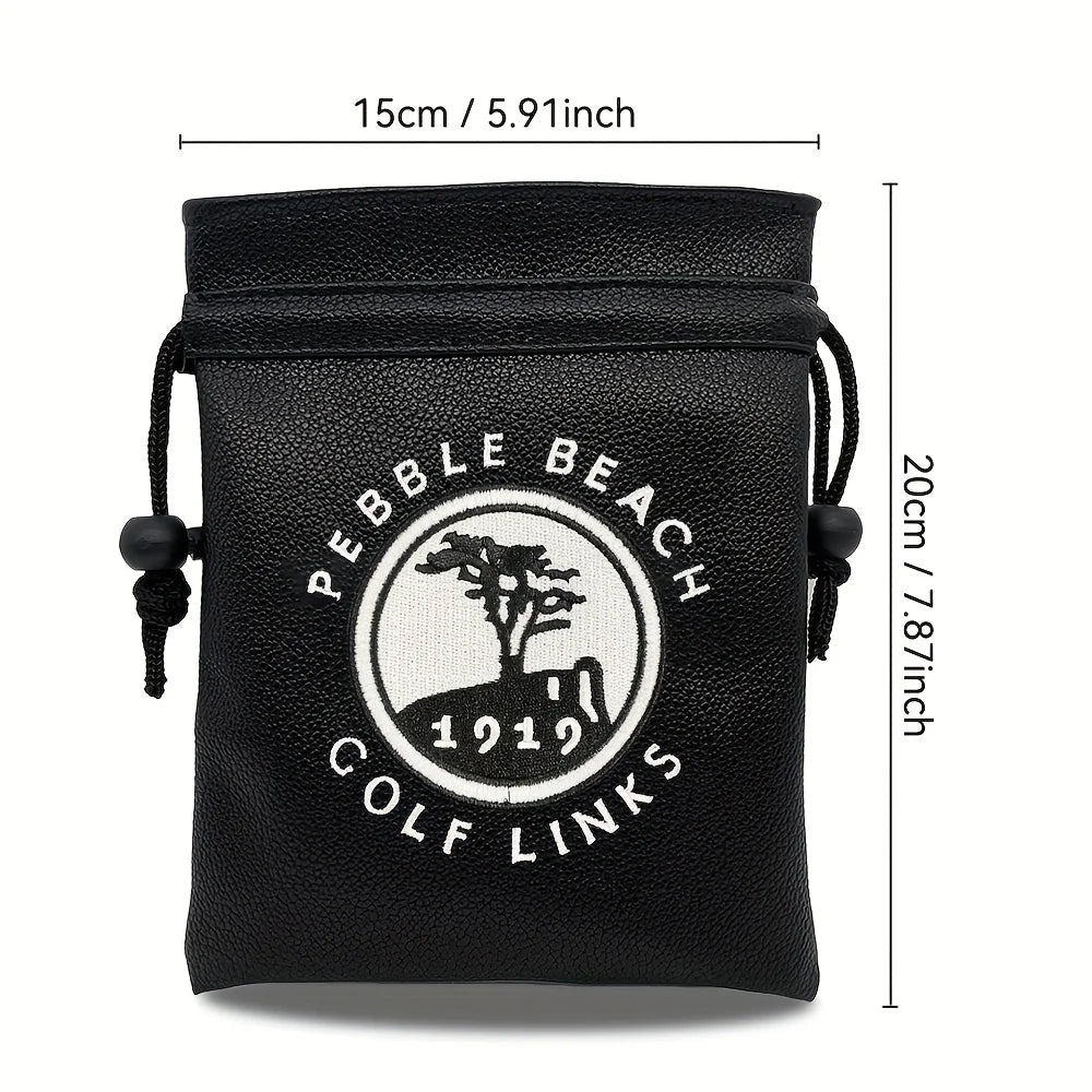 Golf ball bag UK — durable drawstring pouch for men and women golfers