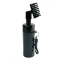 Black cleaning brush of golf club cleaner UKwith holder on a white background