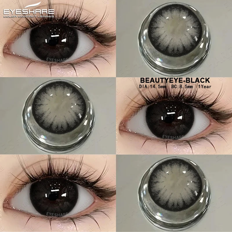 EYESHARE Big Eyes Colour Contact Lenses – Fashion Cosmetic Eye Lenses for Women