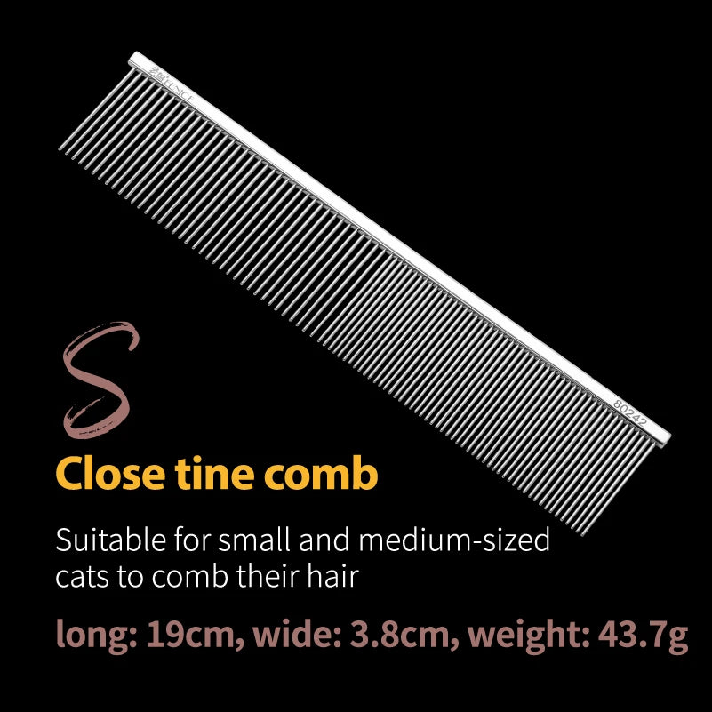 Fenice Professional Pet Grooming Comb Stainless Steel