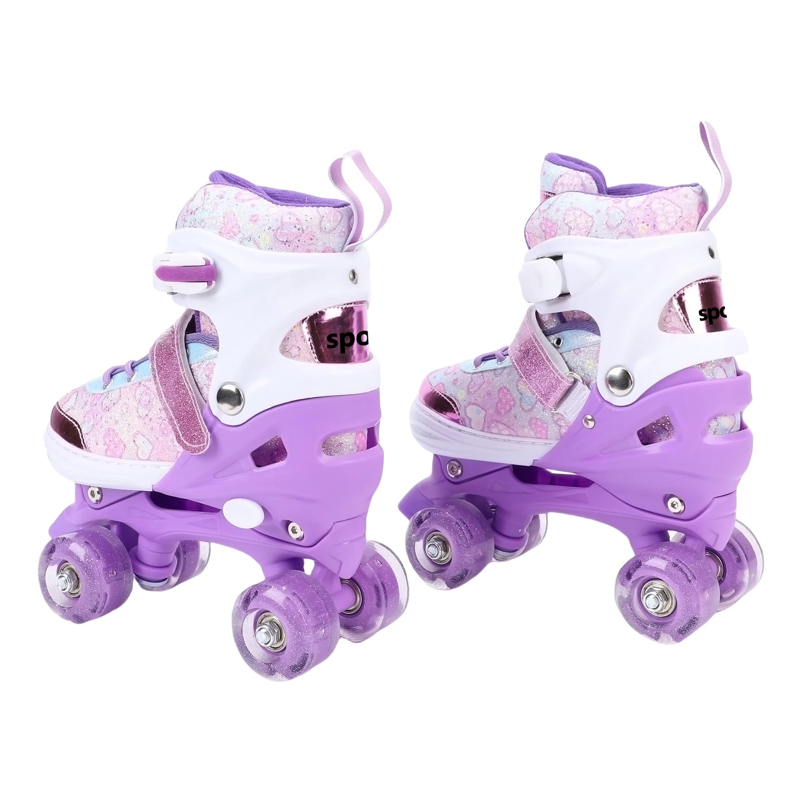 Girls Adjustable Roller Skates Flashing Wheels Ages 6–12