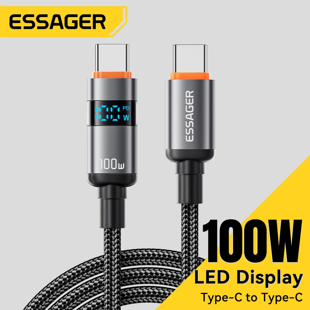 Essager 100W USB-C to USB-C PD Fast Charge Cable