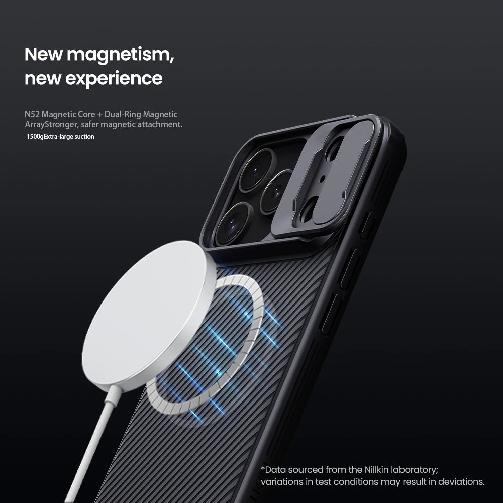 NILLKIN for iPhone 17 Pro Max Case Magnetic Compatible with Magsafe,