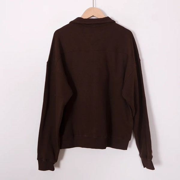 ZESSAM Club Graphic Sweatshirt – Women’s Long Sleeve with Collar