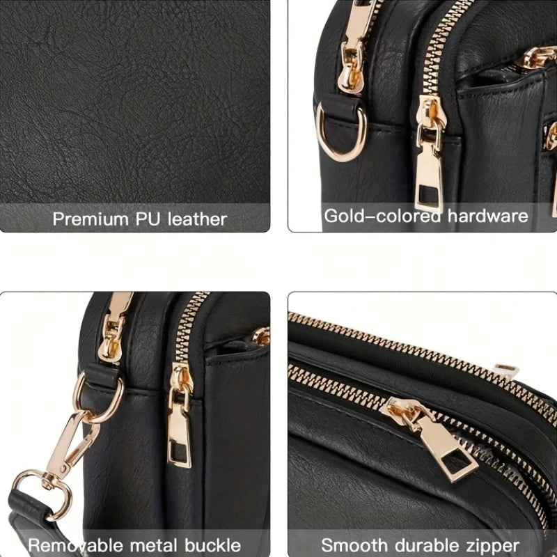 Retro Classic Women’s Crossbody Square Shoulder Bag