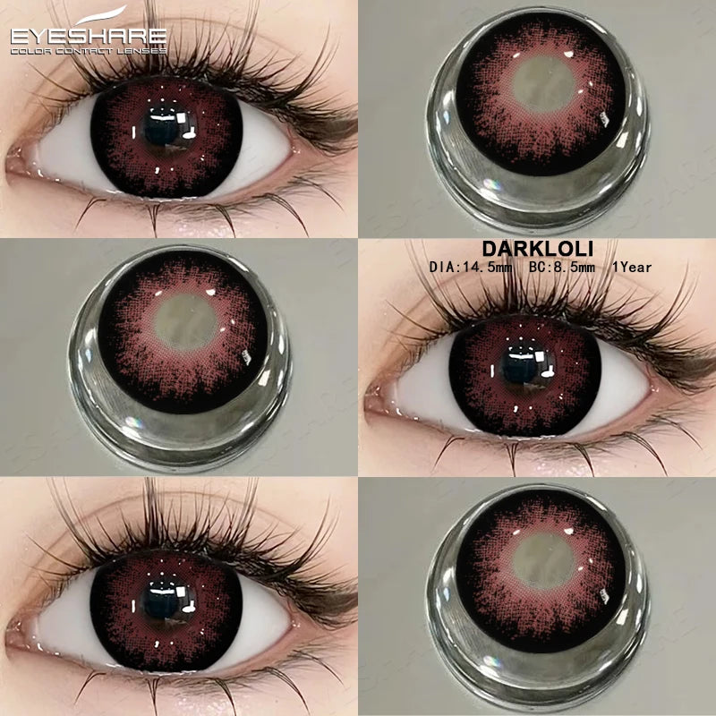 EYESHARE Big Eyes Colour Contact Lenses – Fashion Cosmetic Eye Lenses for Women
