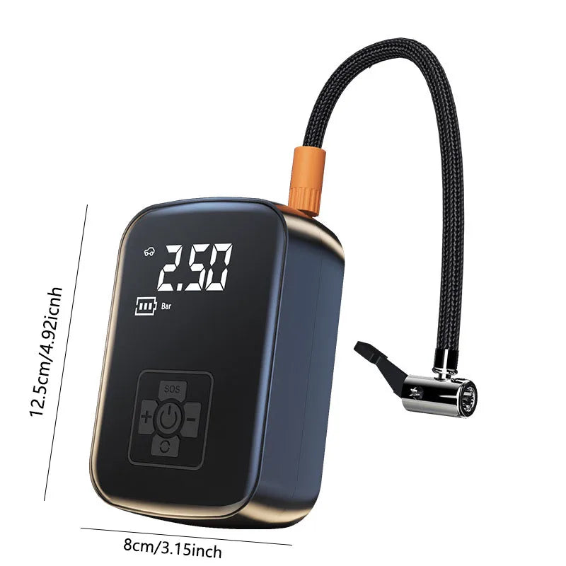 1pc Wireless Car Air Compressor Air Pump Electric Tire Inflator Pump.