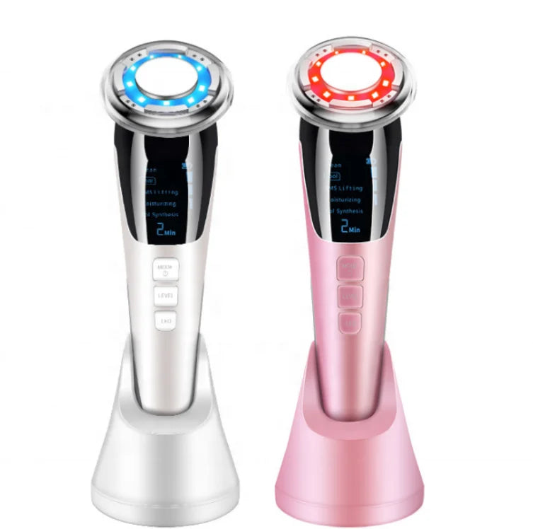 EMS RF Hot & Cold Facial Skin Massager Beauty Device for Women