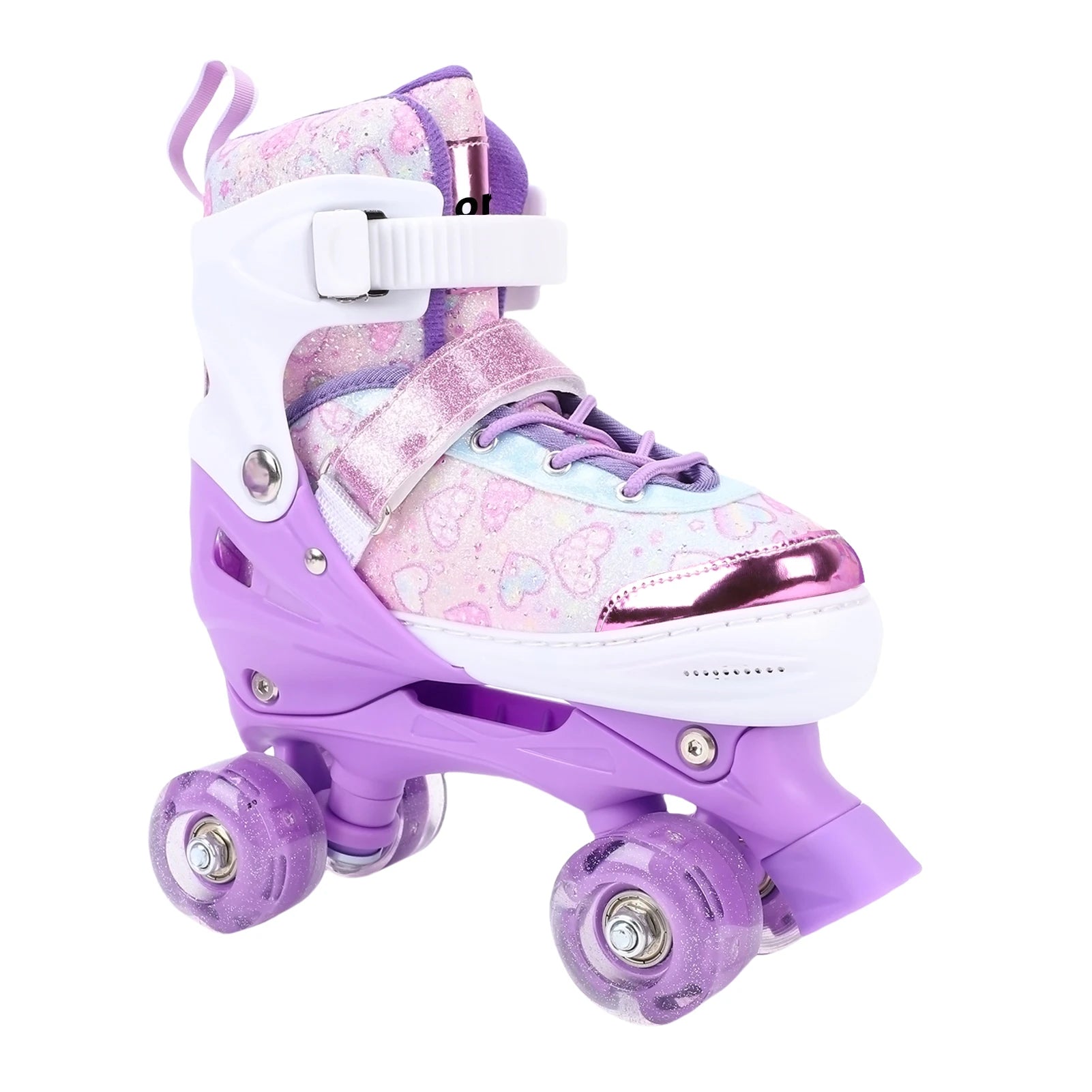Girls Adjustable Roller Skates Flashing Wheels Ages 6–12