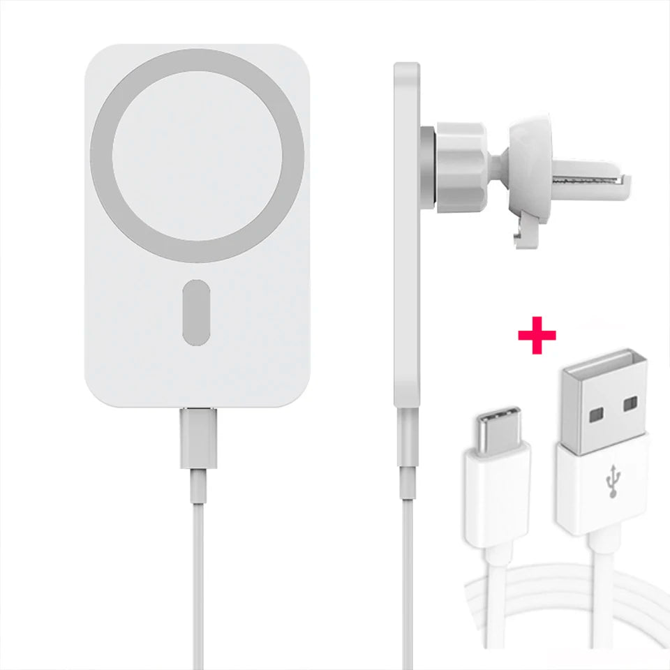 Wireless Charger Magnetic Car Phone Holder for iPhone 14, 13 Pro Max 12