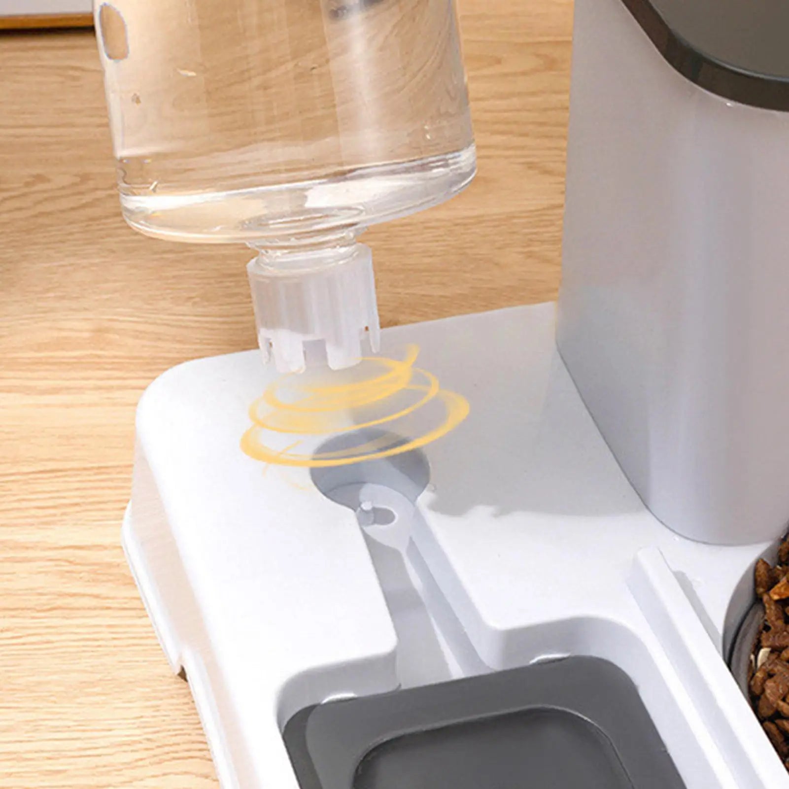 Automatic Cat Feeder & Water Dispenser Pet Food and Water Dispensing System for Kittens Puppies,