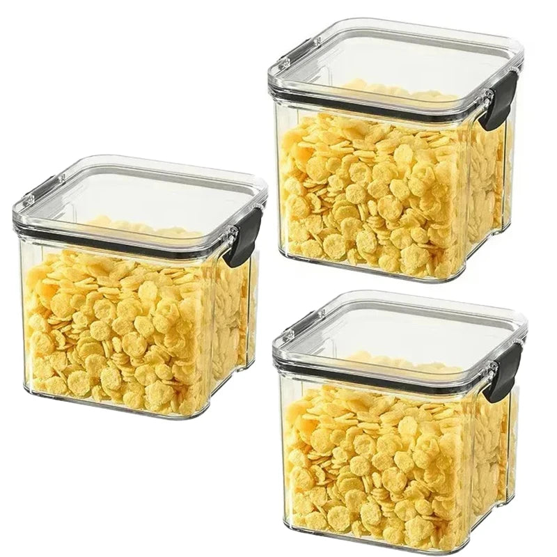 1-4PCS Sealed Jars Kitchen Organizer Grain Storage Boxes Large Capacity